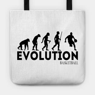 Evolution From Ape To Basketball Tote