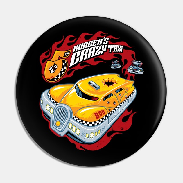 Korben's Crazy Taxi Pin by Nemons