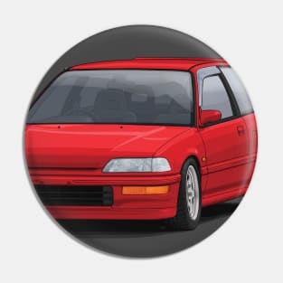 Civic EF hatch Red Pin