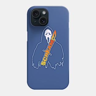 scream VI  (Scream 6)  scary horror movie graphic design by ironpalette Phone Case