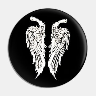 Angel wings with Guns Pin