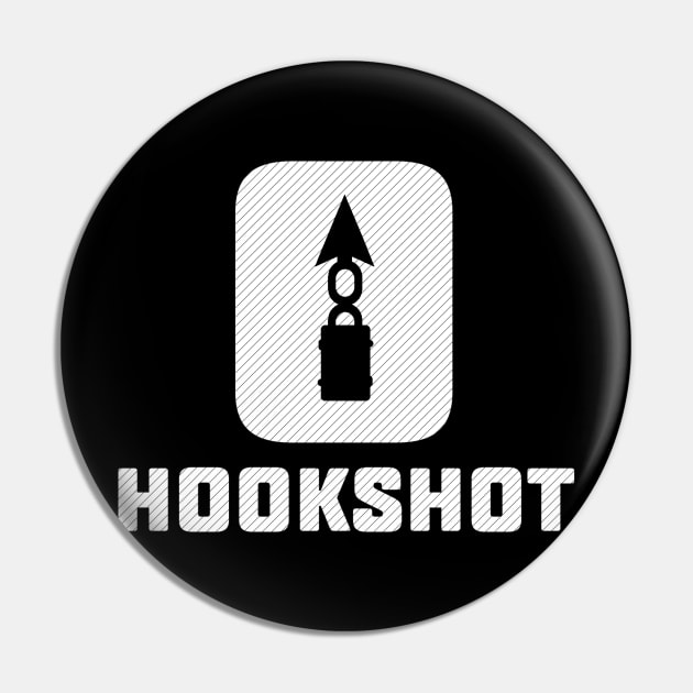 Hookshot - Dark Shirts Pin by TheHookshot