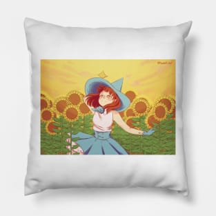 Magi in sunflowers Pillow