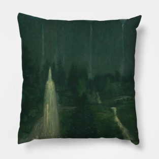 Many Waters by Arthur Bowen Davies Pillow