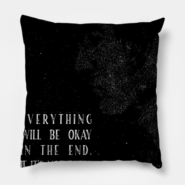 john lennon quote Pillow by BAJAJU