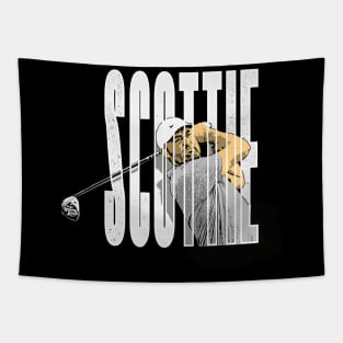 scottie comic style vintage Tapestry