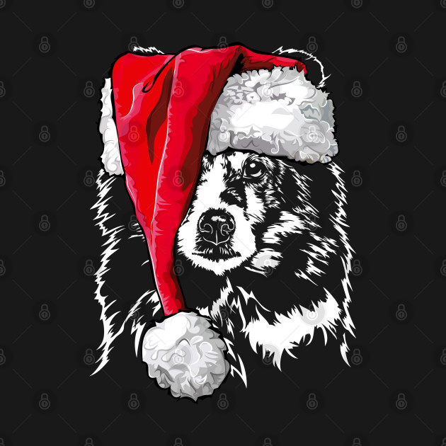 Disover Funny Shetland Sheepdog Sheltie Santa Christmas dog mom - Shetland Sheepdog Christmas - T-Shirt