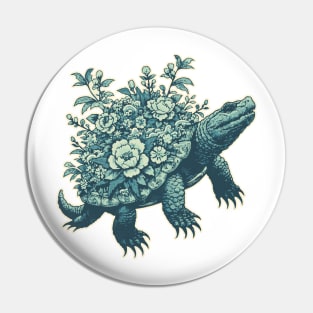 alligator snapping turtle - japanese art style Pin