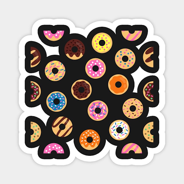 Doughnut Pattern Pink Magnet by Radradrad