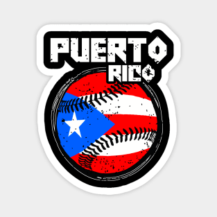 Puerto Rico 2024 Baseball Flag Pride PR Magnet