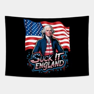 4th Of July Suck It England Independence Day Patriotic 1776 Tapestry