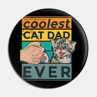 Cat and dad T-shirt Pin