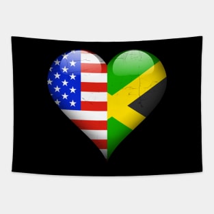 Half American Half Jamaican - Gift for Jamaican From Jamaica Tapestry