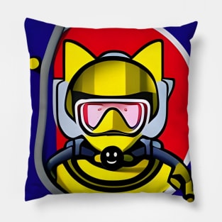 snorkel diver Pillow