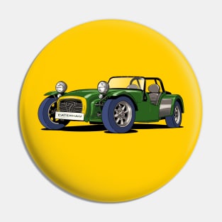 Caterham 7 in green and yellow Pin