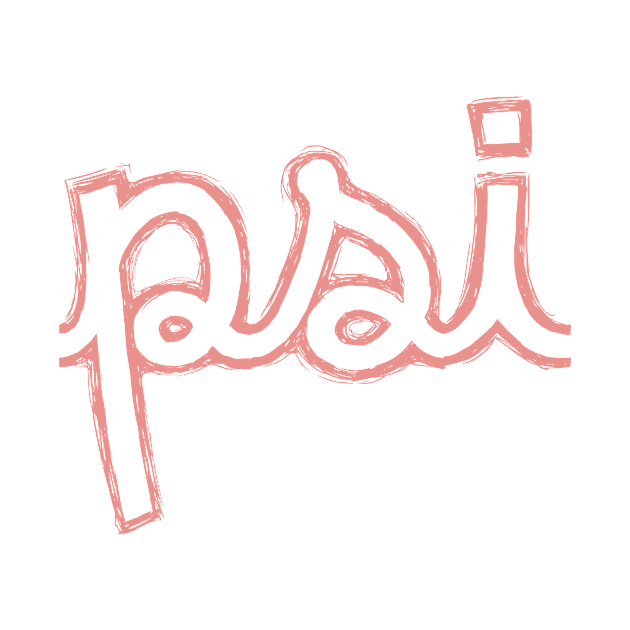 Psi Cursive Greek Letter by Rosemogo