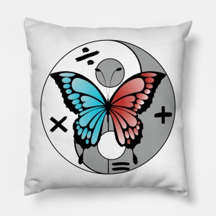 Ed Butterfly Yin and Yan Pillow