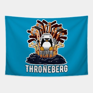 The throneberg penguin Tapestry