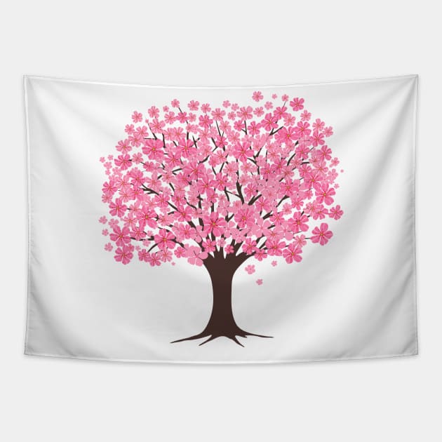 Sakura Tree Tapestry by SWON Design