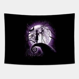 Moonlight Nightmare (Purple) Tapestry