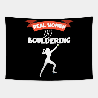 Real women do bouldering Tapestry