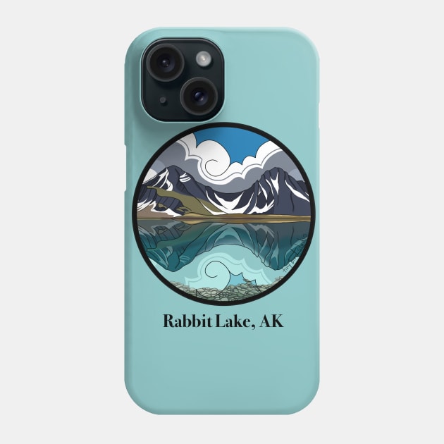 Rabbit Lake Trail, AK Phone Case by Tiny Bird Studio