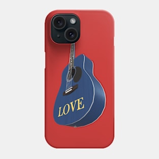 Blue Guitar – Music be the food of love Phone Case