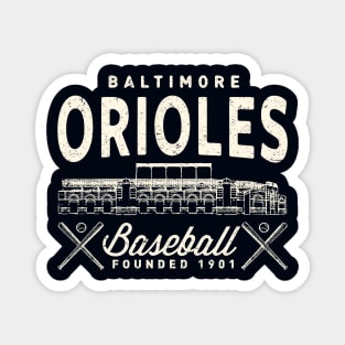 Baltimore Orioles Stadium by Buck Tee Originals Magnet