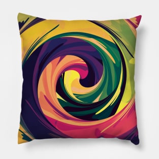 Rainbow Spiral 11 Pillow