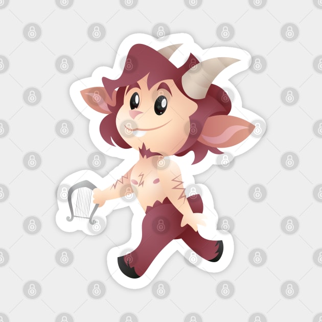 Little Satyr / Faun Magnet by spookpuke