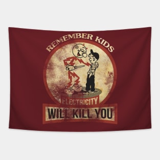 Will Kill You Grunge Texture Tapestry