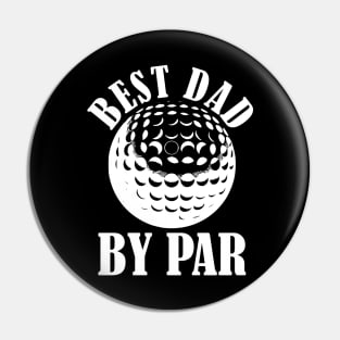 Funny Mens Golfing T Shirts Best Dad by Par Graphic Golf tees for Dads Pin