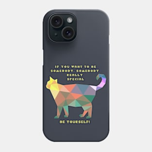 abstract cat Phone Case