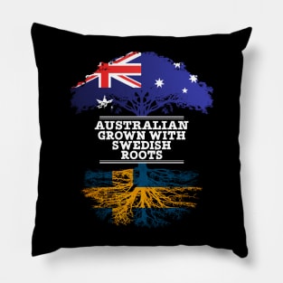 Australian Grown With Swedish Roots - Gift for Swedish With Roots From Sweden Pillow