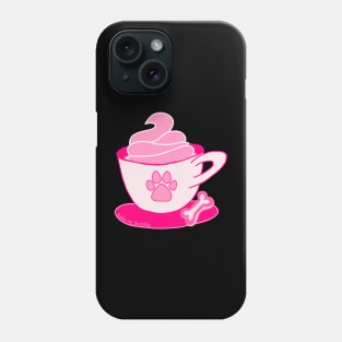 Puppuccino Pup Cup Pink Dog Phone Case