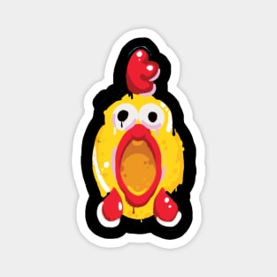 Rubber Chicken Toy Head Magnet