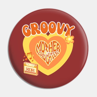 Groovy Mother and Daughter Pin