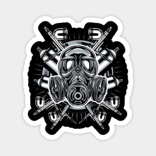 Gas Mask  Airbrush Magnet