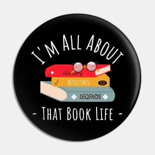 i'm all about that book life Pin