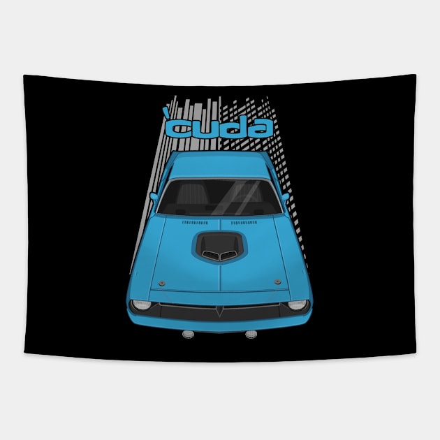 Plymouth Barracuda - Hemi Cuda - 1970 - Blue Tapestry by V8social
