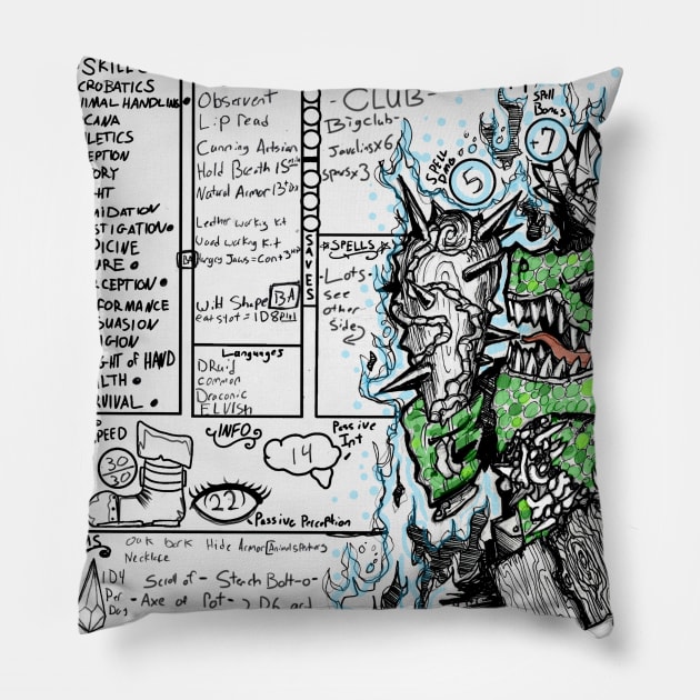 Kruk Pillow by paintchips