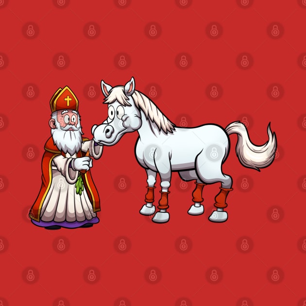 Saint Nicholas Feeding His Horse by TheMaskedTooner