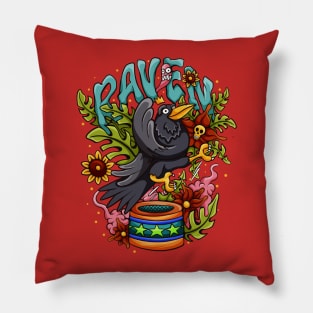 Karate Raven Pillow