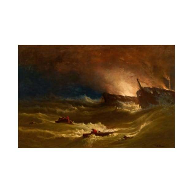 Tragedy at Sea by George Inness by Classic Art Stall