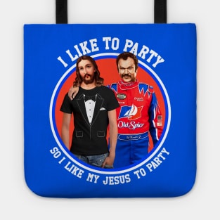 I Like To Picture Jesus In a Tuxedo T-Shirt Tote