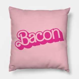 Barbie logo bacon Pillow