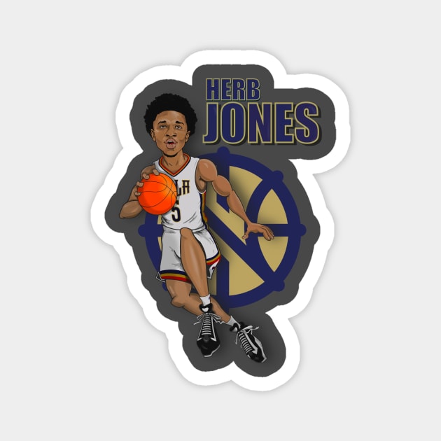 Herb Jones Shirt Magnet by Lawless Designs