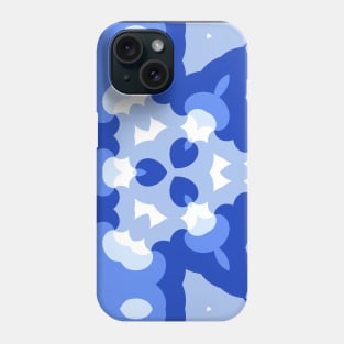 Kaleidoscope of Abstract Blue Triangle Phone Case