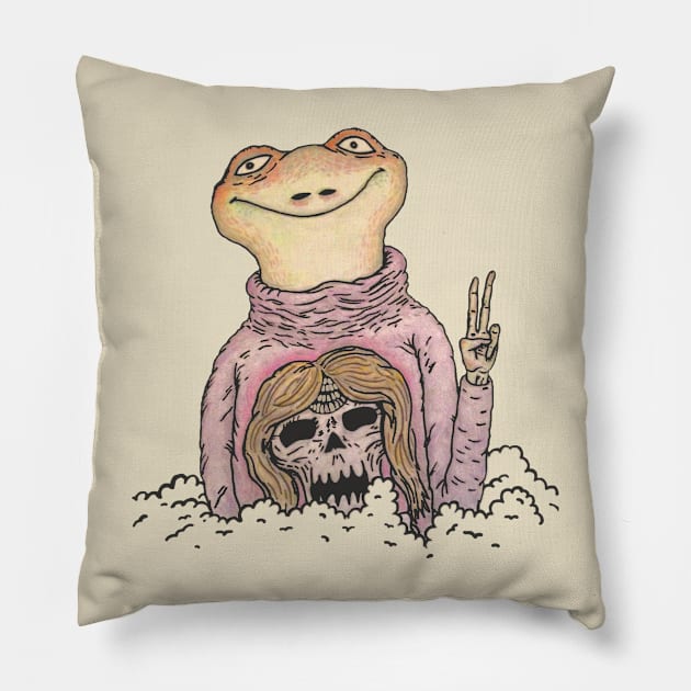 Mellow Metalhead Pillow by Matt