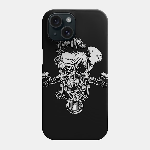 Retro Bad Attitude Biker Phone Case by Dirt Bike Gear